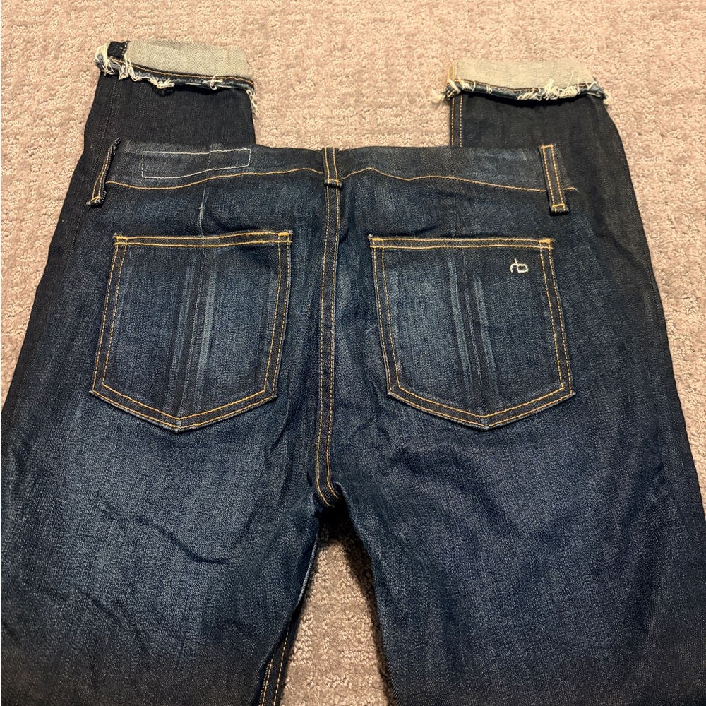 rag & bone Women's Dark Blue Skinny Jeans